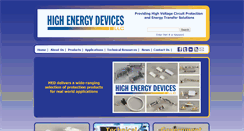 Desktop Screenshot of highenergydevices.com